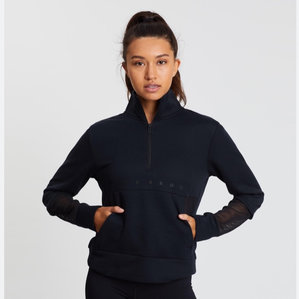 Under Armour 1/4 zip sweater with mesh details - size XS